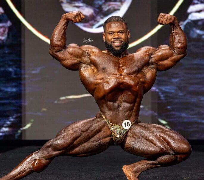 Keone Pearson, Sieger in der 212er-Klasse beim Mr. Olympia 2024: Top