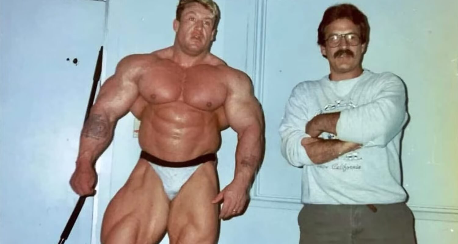 Dorian Yates zusammen mit seinem Mentor Mike Mentzer.